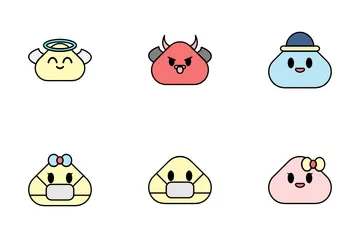 Mochi Emoticon Icon Pack