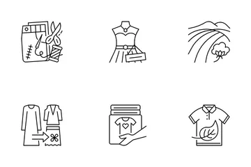 Moda Sostenible Paquete de Iconos