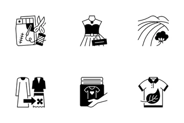 Moda Sostenible Paquete de Iconos