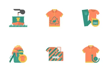 Moda Sostenible Paquete de Iconos