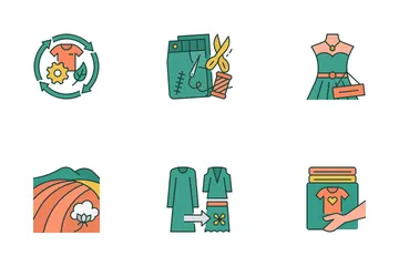 Moda Sostenible Paquete de Iconos