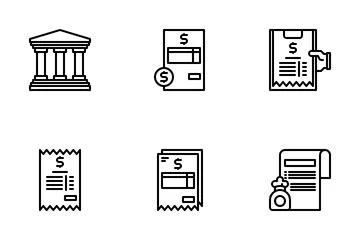 Facture et mode de paiement Pack d'Icônes