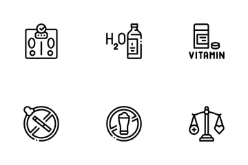 Mode de vie sain Pack d'Icônes