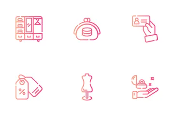 Mode und Stil Symbolpack