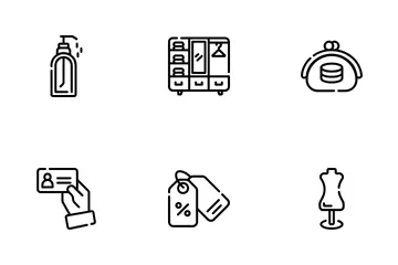 Mode und Stil Symbolpack