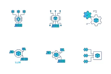 Modelo de lenguaje grande Paquete de Iconos