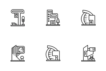 Modern Architecture Building Icon Pack