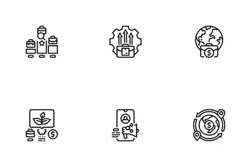 Modern Business Strategy Icon Pack
