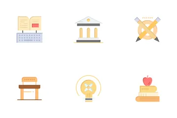 Modern Education And Knowledge Power Icon Pack