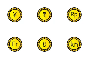 Moeda e moeda Pacote de Ícones