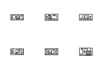 Moeda Finanças Internacionais Pacote de Ícones
