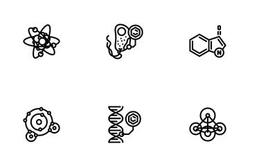 Molecule Chemistry Science Icon Pack