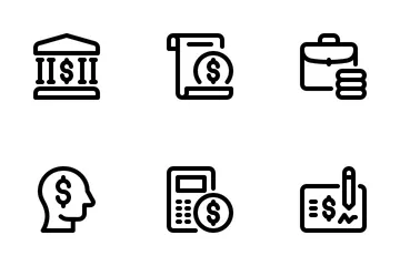 Moneda dólar Paquete de Iconos