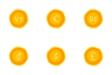 Monedas de moneda Paquete de Iconos