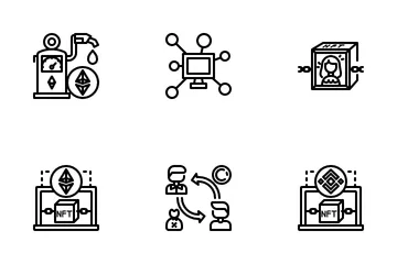 Monedas y fichas Paquete de Iconos