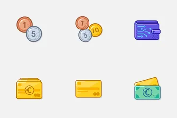 Money And Coins Icon Pack