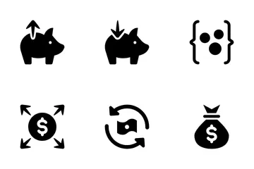 Money Investment & Savings Vol-2 Icon Pack