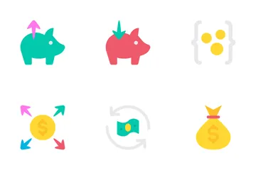 Money Investment & Savings Vol-2 Icon Pack