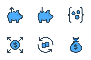 Money Investment & Savings Vol-2 Icon Pack