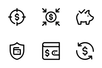 Money Investment & Savings Vol-3 Icon Pack