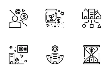 Money Management And Investment Icon Pack