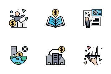 Money Management And Investment Icon Pack