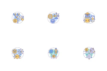 Monnaie numérique Pack d'Icônes