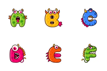 Monsteralphabete Symbolpack