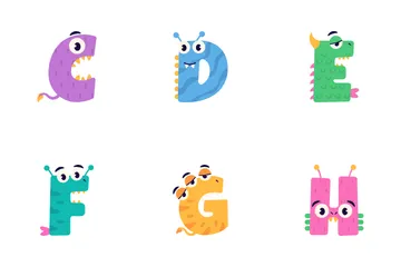 Monster Alphabets Icon Pack