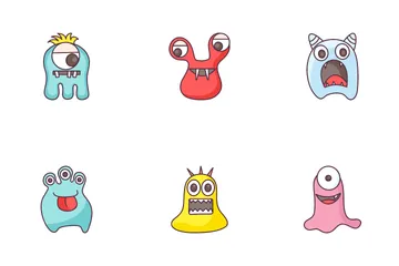 Monster Faces Icon Pack