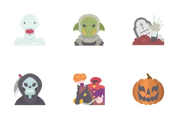 Monstruos de halloween Paquete de Iconos