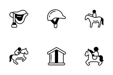 Equitación Paquete de Iconos