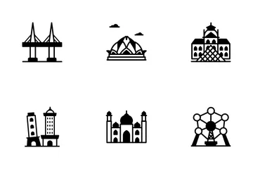 Monuments du monde Icon Pack