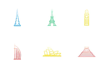 Monuments du monde Pack d'Icônes