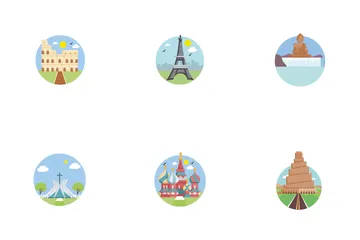 Monuments Of World Icon Pack