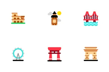 Monuments et monuments Icon Pack