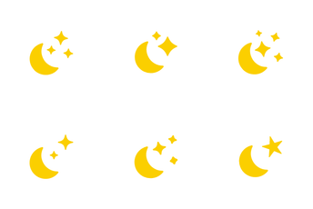 Moon Star Light Spark Icon Pack