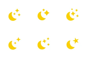 Moon Star Light Spark Icon Pack