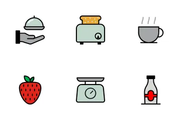 Morning Breakfast Icon Pack