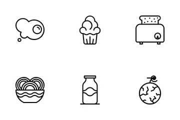 Morning Breakfast Icon Pack