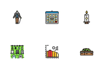Mortality Death Life Aging Icon Pack