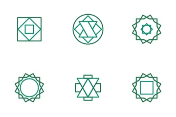 Mosaic For Ramadan Ornament Icon Pack