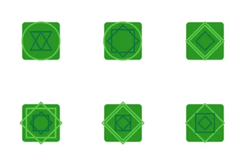 Mosaic For Ramadan Ornament Icon Pack