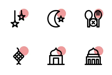 Moslem, Islamisch Symbolpack