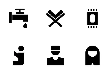 Moslem Worship And Practice Icon Pack