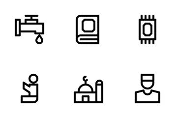 Moslem Worship And Practice Icon Pack