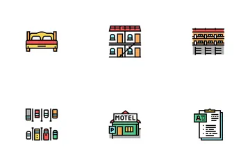 Motel Comfort Service Icon Pack