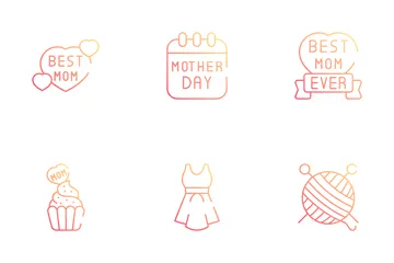 Mother And Father Day Icon Pack