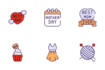 Mother And Father Day Icon Pack