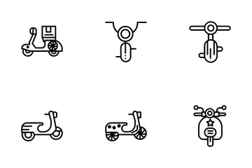 Motocicleta Paquete de Iconos